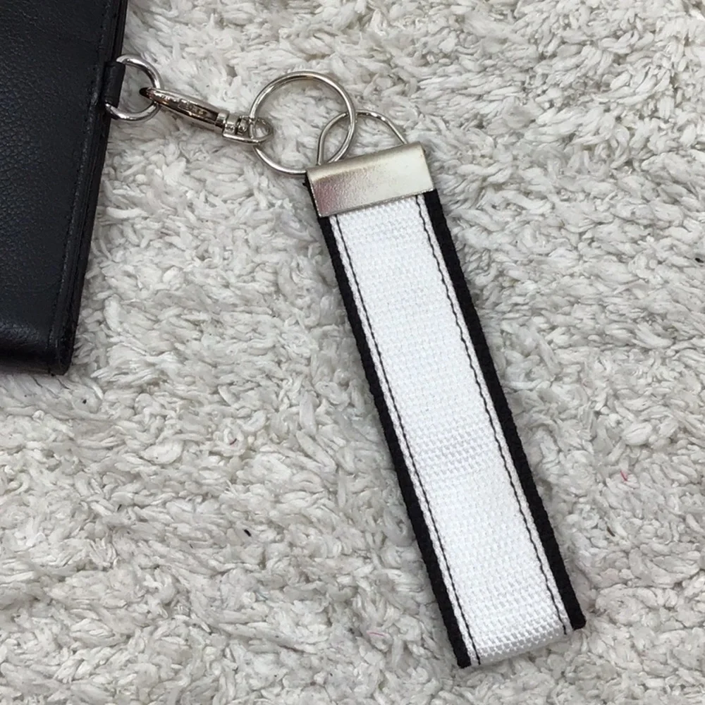Rachel Roy black leather bifold wallet wristlet